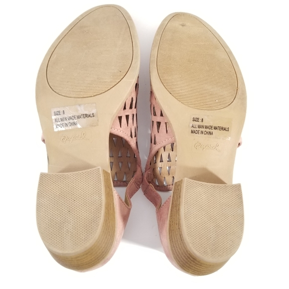 NWOT Qupid Womans Rose Colored Booties Sz.8 - Picture 4 of 6